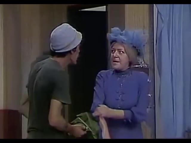 Doña Clotilde cachetea a Don Ramon y le dice Chusma