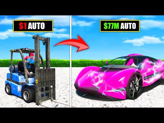 Ich UPGRADE 1€ AUTO zu 77.000.000€ AUTO in GTA 5 RP!