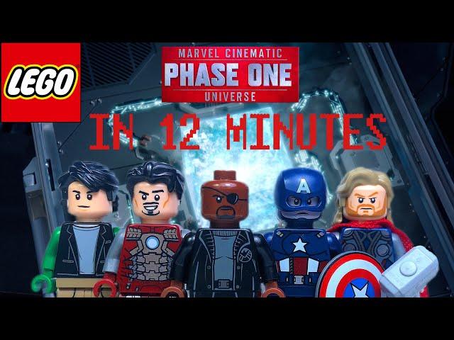 MCU: PHASE ONE recapped in 12 Minutes [LEGO STOPMOTION ANIMATION] The Infinity Saga part one