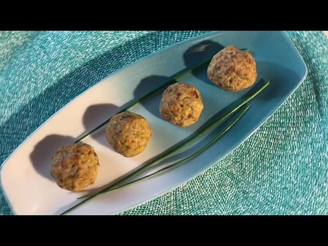 Фрикадельки мясные с овощами. Очень вкусные фрикадельки.