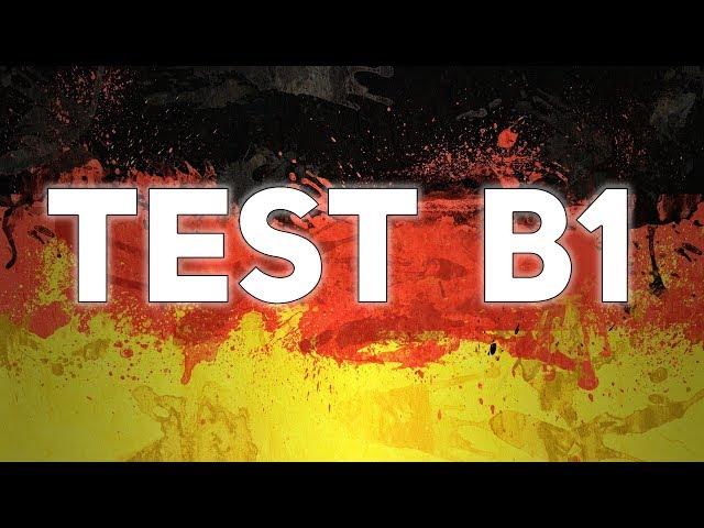 НЕМЕЦКИЙ тест на уровень B1 с объяснениями