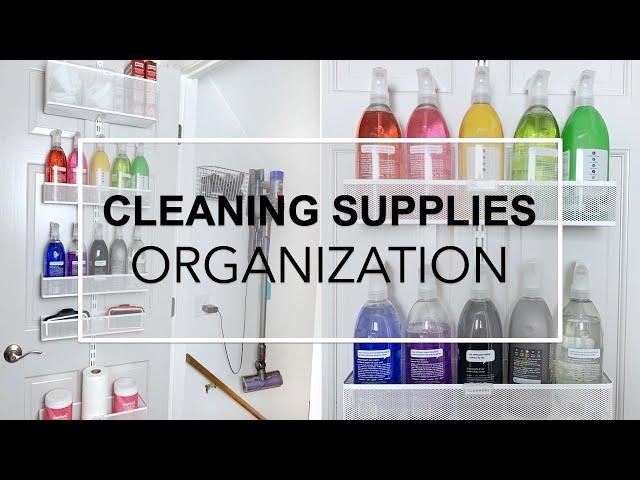 THE CONTAINER STORE'S ELFA OVER THE DOOR STORAGE: Cleaning Supplies Storage and Organization