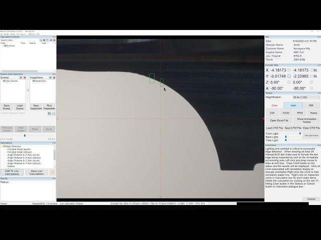 Edge Detection - Radius