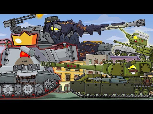 Kitoboy vs German royal monsters. Cartoons about tanks