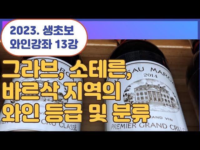 2023. Beginner Wine Lecture . Graves, Soternes Barsac wines and classification classification!