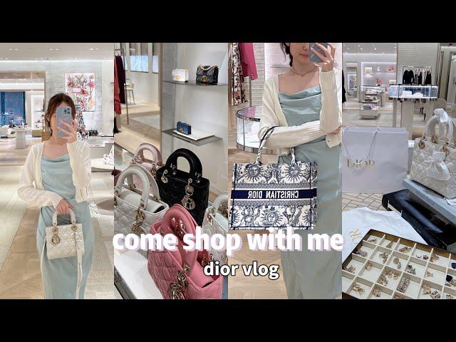 come shop with me at DIOR  | lady dior bag  dior shopping