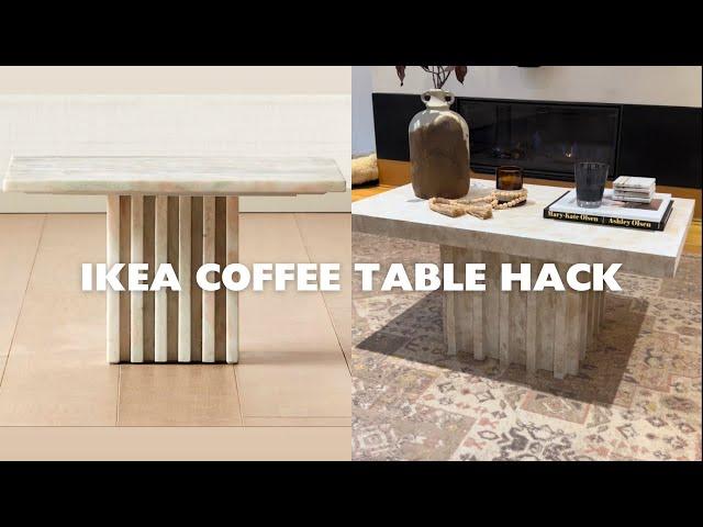 EASY IKEA Luxury Coffee Table Dupe