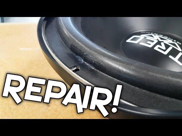 HOW TO REPAIR A SUBWOOFER SURROUND!