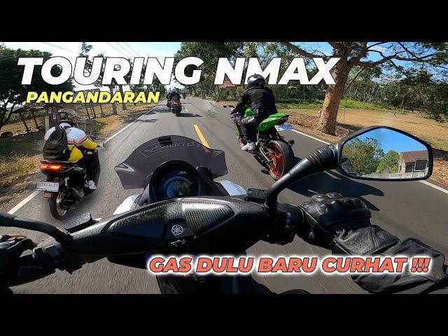 TOURING NMAX PANGANDARAN KETEMU MIO JAHAT KEJAR ZX25 | MOTOVLOG PEMULA