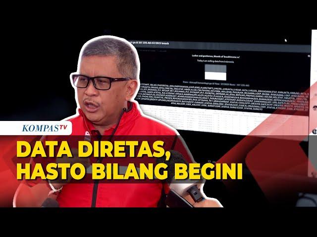 Peretasan Pusat Data Nasional, Hasto: Masalah Kedaulatan dan Harus Diselesaikan