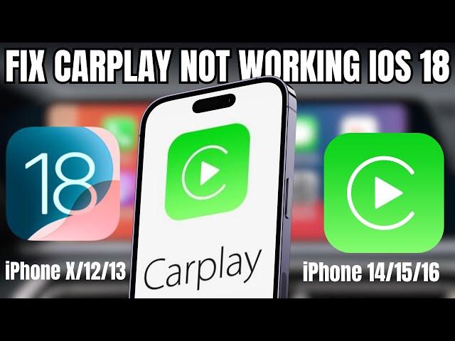 How To Fix Apple CarPlay Not Working on iPhone 16 Pro / Pro Max iOS 18