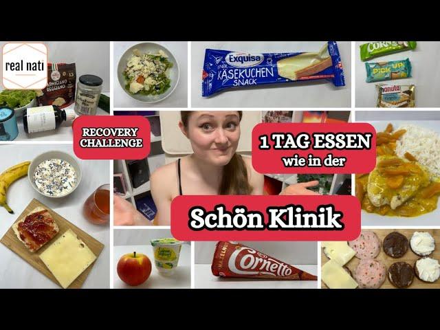 1 TAG ESSEN wie in der SCHÖN KLINIK ️‍🩹 ED Recovery Challenge  Full Day Of Eating