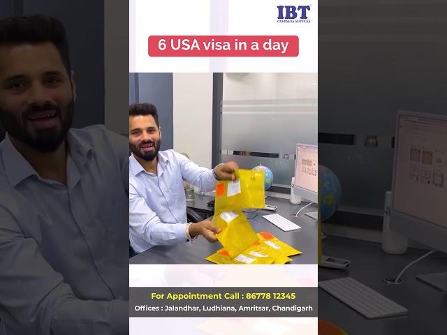 6 USA Visa in a Day #shorts #ibtoverseas