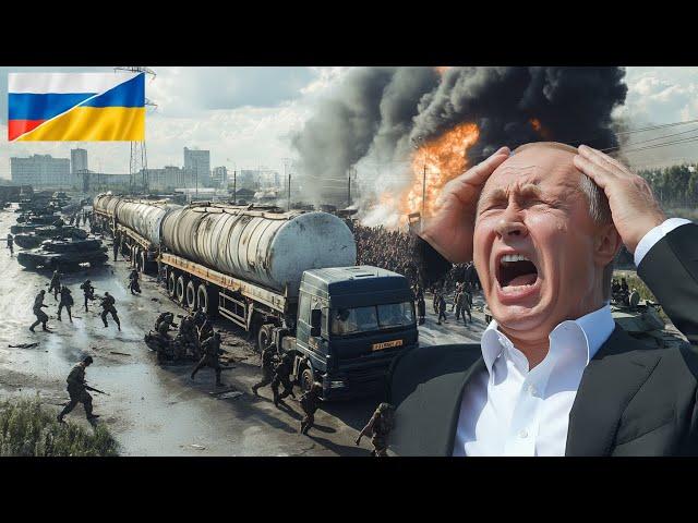 35 MINUTES AGO! Hell in Russia, Russian arms supply convoy destroyed by NATO and Ukraine