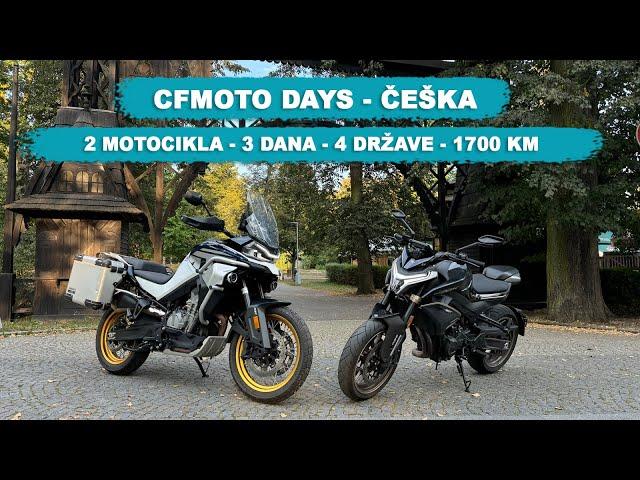 CFMOTO DAYS ČEŠKA - Sa 2 motocikla, u 3 dana i kroz 4 države - Ukupno 1700 km vožnje