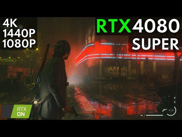 Alan Wake 2 Nvidia RTX 4080 SUPER GPU Benchmark Test