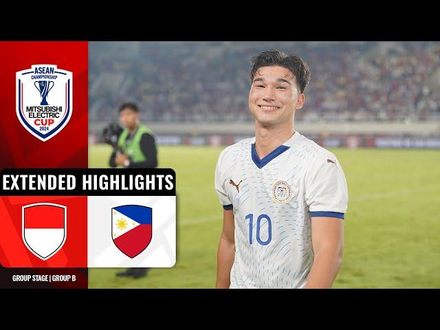  Indonesia vs Philippines  (ASEAN Mitsubishi Electric Cup 2024: Group Stage Extended Highlights)