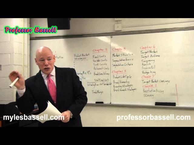 Strategic Marketing part 1 - Professor Myles Bassell