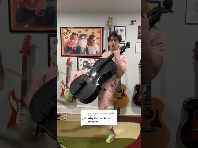 How To Play Cello Standing Up #cello #educational #shorts