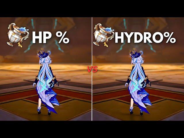 F2P : Furina HP% vs Hydro% Goblet!! Best Build for Furina?? [ Genshin Impact ]