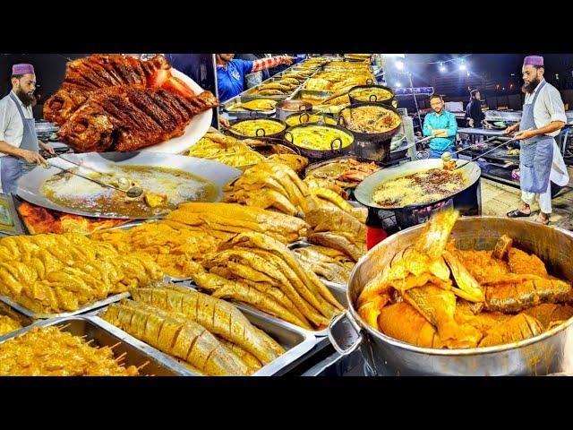 BIGGEST BALOCHI MASALA FRIED FISH SELLER | 2 TON OF CRISPY FRIED FISH SOLD OUT EVERYDAY