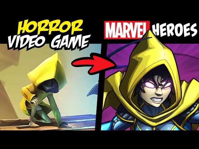 What if HORROR GAME CHARACTERS Were MARVEL HEROES?! (Stories & Speedpaint)