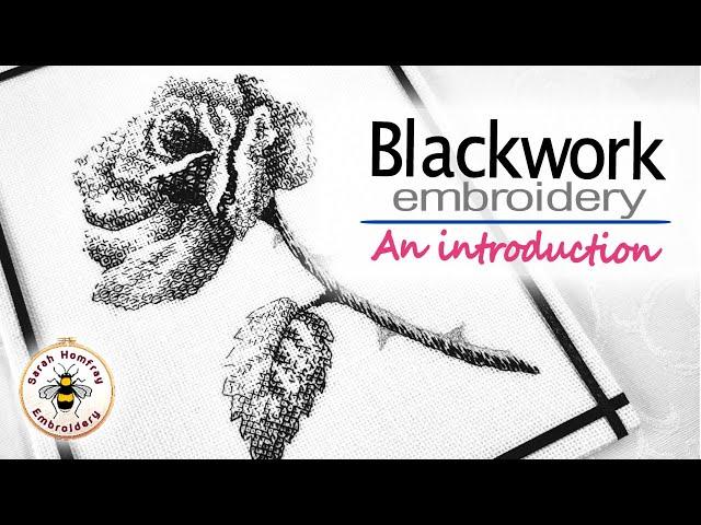 Introduction to blackwork embroidery | Hand embroidery video