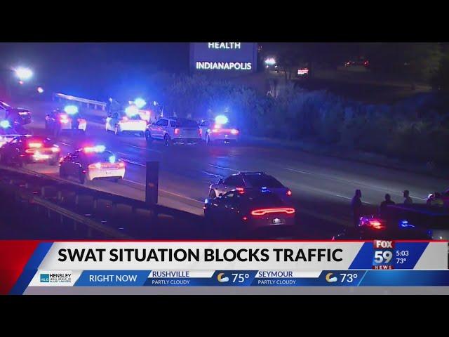 SWAT situation on Interstate 65 in Indianapolis blocked traffic for more than 2 hours