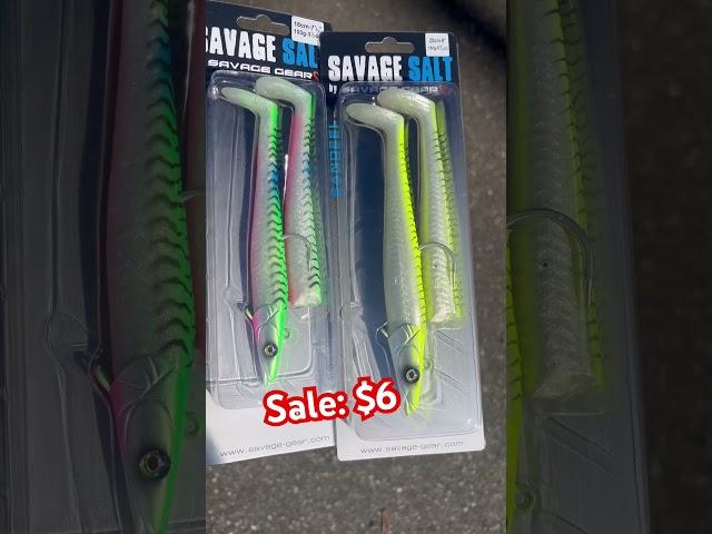 Savage Gear Sandeels in Cosmic Mackerel and Chartreuse Mackerel in 7 1/2” and 8” models are only $6!