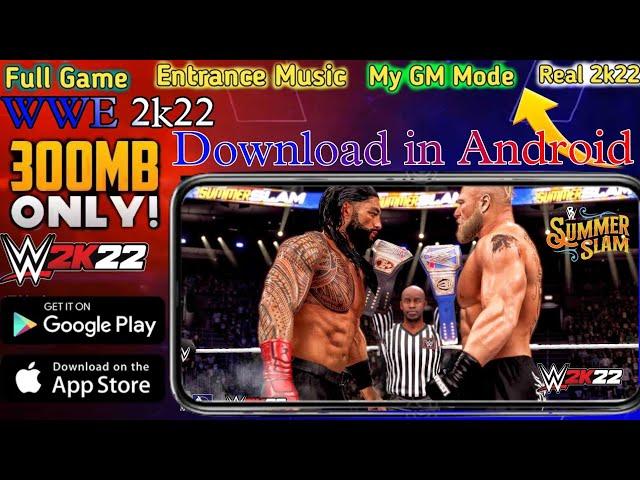 How to download wwe 2k22 mobile on android | Wwe 2k22 download for android | download wwe 2k20