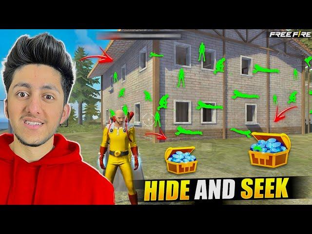 Playing Hide And Seek In Clock Tower With 30 Chimkandi  10,000 Diamond Challenge - Free Fire Max