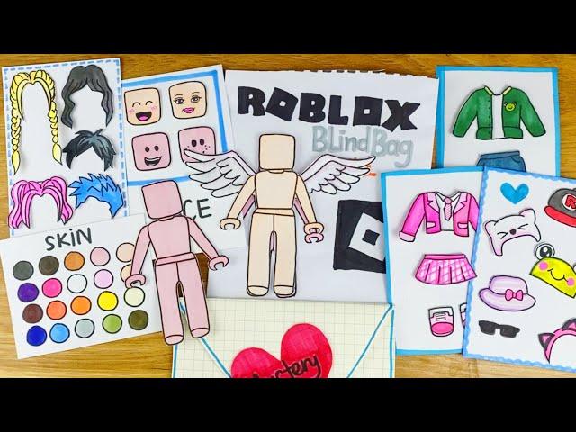 [Paper DIY] Roblox Blind Bag| How to make Roblox couple Paper doll