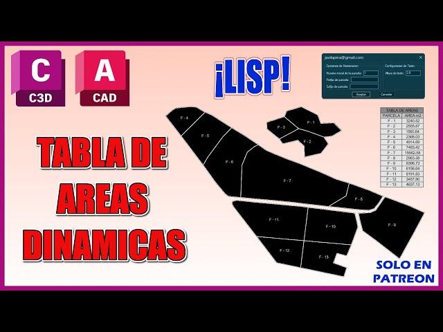 Autocad Lisp Area Parcelas