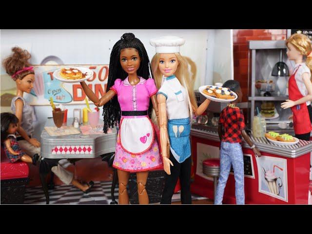 Barbie Dolls Learn How to Cook Real Miniature Food