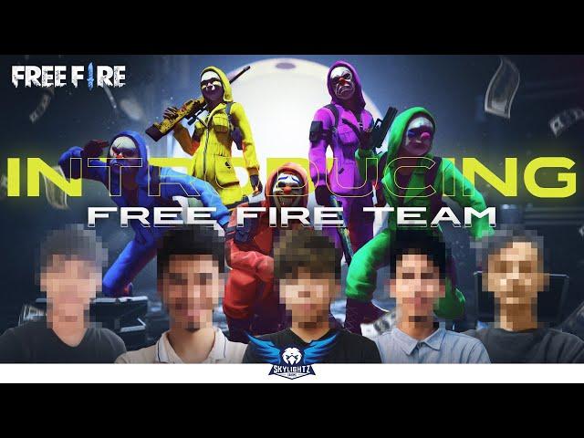 SKYLIGHTZ GAMING FREE FIRE TEAM INTRODUCTION | PLAYERS REVEAL AND GAMEPLAY CLIPS | FREE FIRE