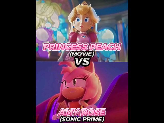 Princess Peach Vs Amy Rose | #edit #mario #vs #sonic #shorts #fyp #peach #amy #mariomovie #mariobros