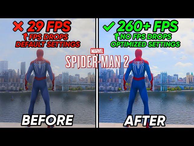 Spider-Man 2 PC Optimization Guide - BOOST FPS, Fix Lag & Fix FPS Drops on ANY PC / Best Settings!