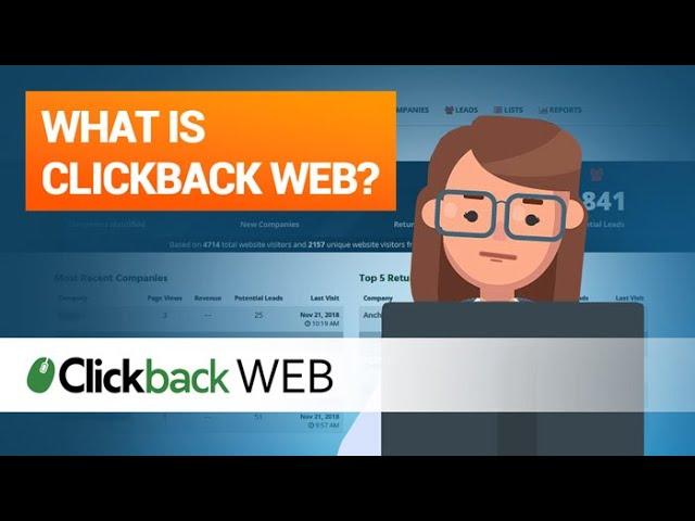 Website Visitor Tracking Software for B2B Lead Generation (Clickback WEB)