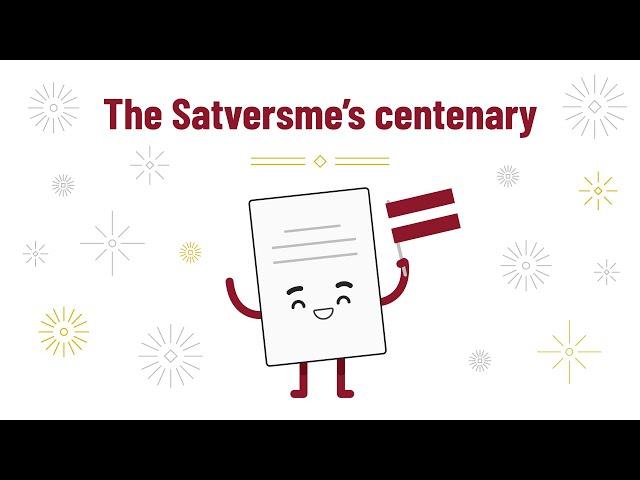 The Satversme’s centenary