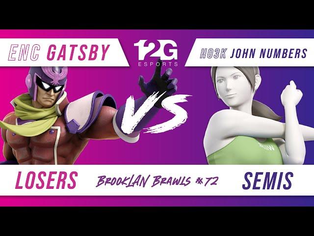 BrookLAN Brawls 72 - ENC | Gatsby (C. Falcon) v. Ho3K | John Numbers (Wii Fit) - Losers Semis