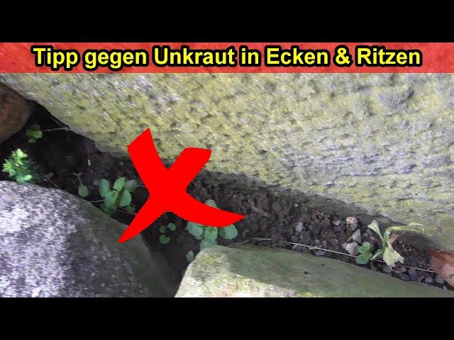 Tipp gegen Unkraut in Ecken - Unkraut in Ritzen & Fugen bekämpfen & entfernen!