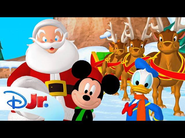 Mickey Mouse Meets Santa Claus | Mickey Mouse Clubhouse | @disneyjr