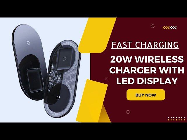 Buy 2 in 1 Wireless Charger | Fast Charging | Online Shopping | Protechshop