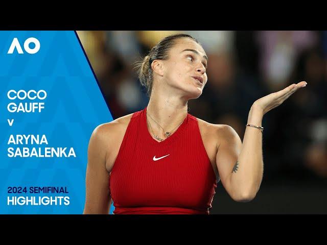 Coco Gauff v Aryna Sabalenka Highlights | Australian Open 2024 Semifinal