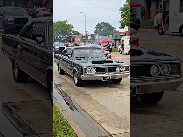 1966 Dodge Coronet 500 Classic Car Drive By Engine Sound Harper Charity Cruise 2024