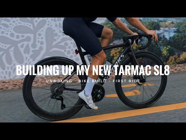 SPECIALIZED S-WORKS TARMAC SL8 BIKE BUILD + FIRST RIDE