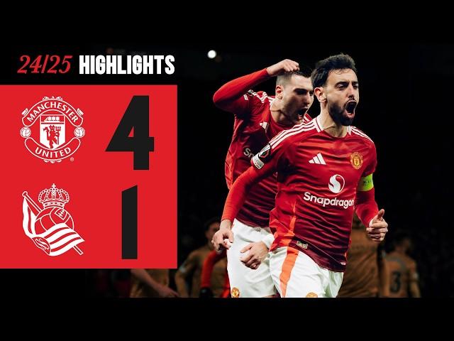 BRUNO HAT-TRICK  | Man Utd v Real Sociedad