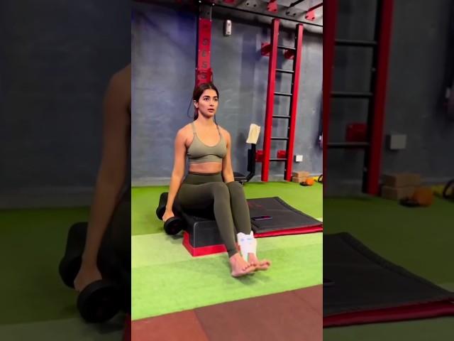 Pooja Hegde Hitting Hard at The Gym 