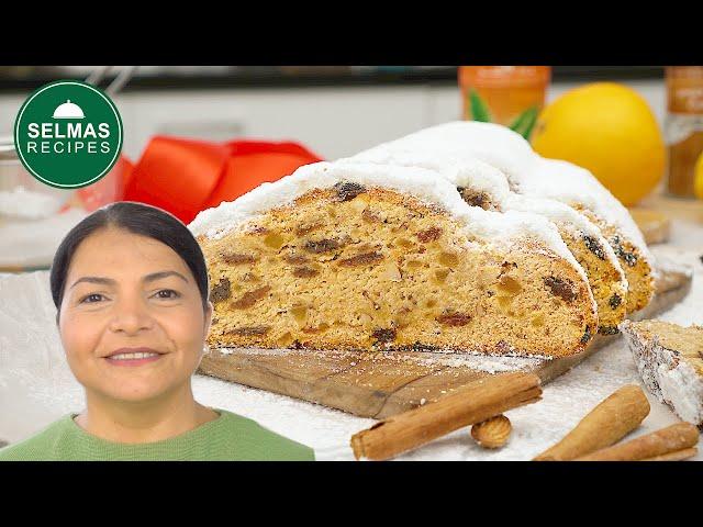 Stollen Recipe | Stollen Bread Recipe | German Christmas Cake 