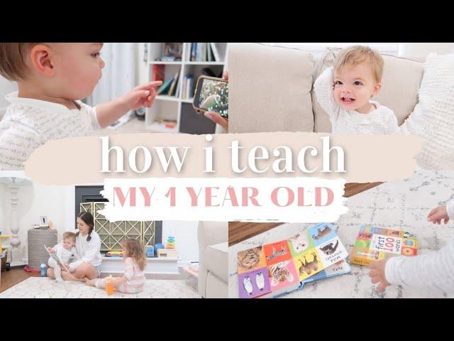 HOW TO TEACH YOUR 1 YEAR OLD TO TALK | TEACHING MY TODDLER | KAYLA BUELL